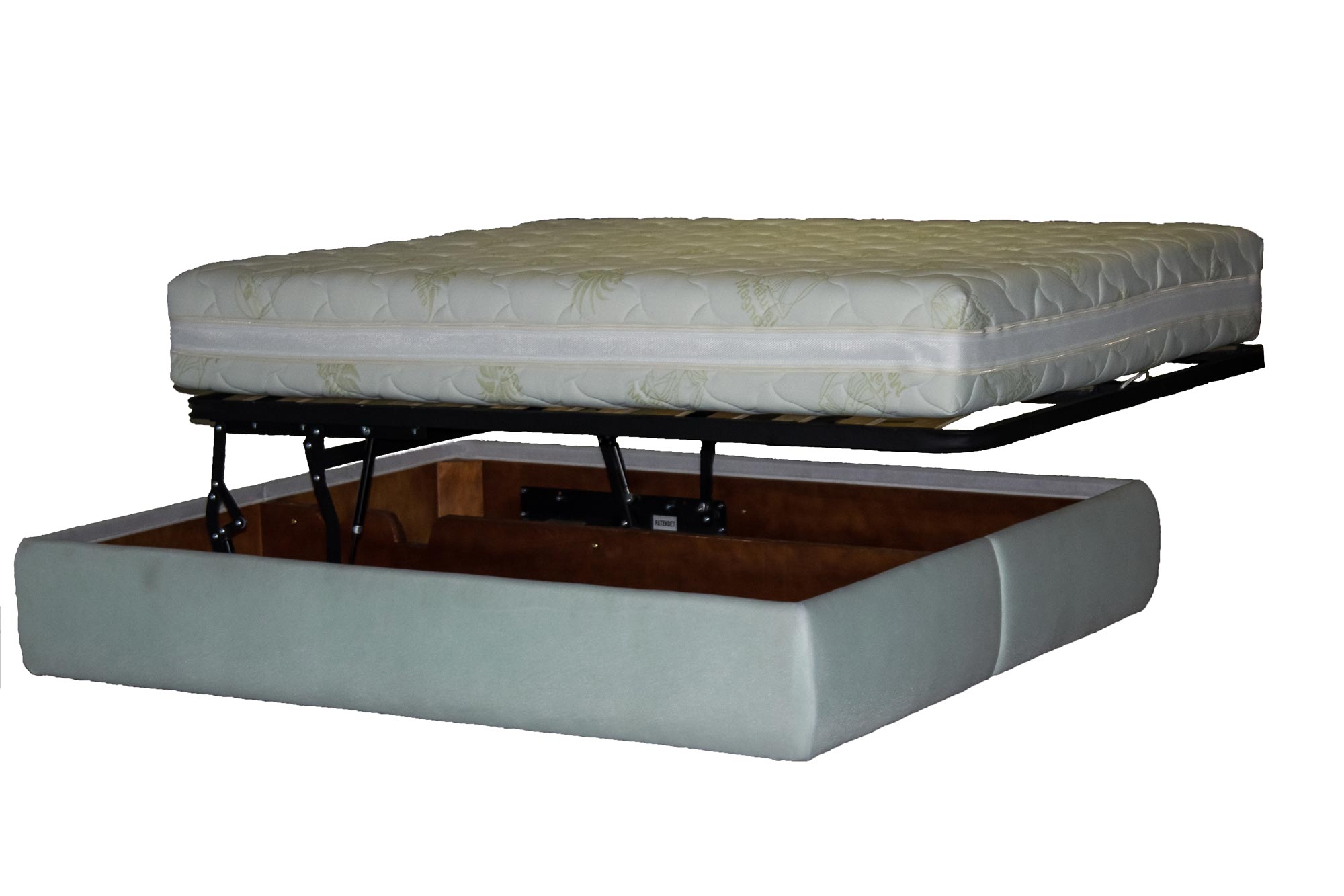 Rete mod. Imperia per letto contenitore cm 80x190 con kit pistoni e trapezi per apertura orizzontale e verticale - immagine 3