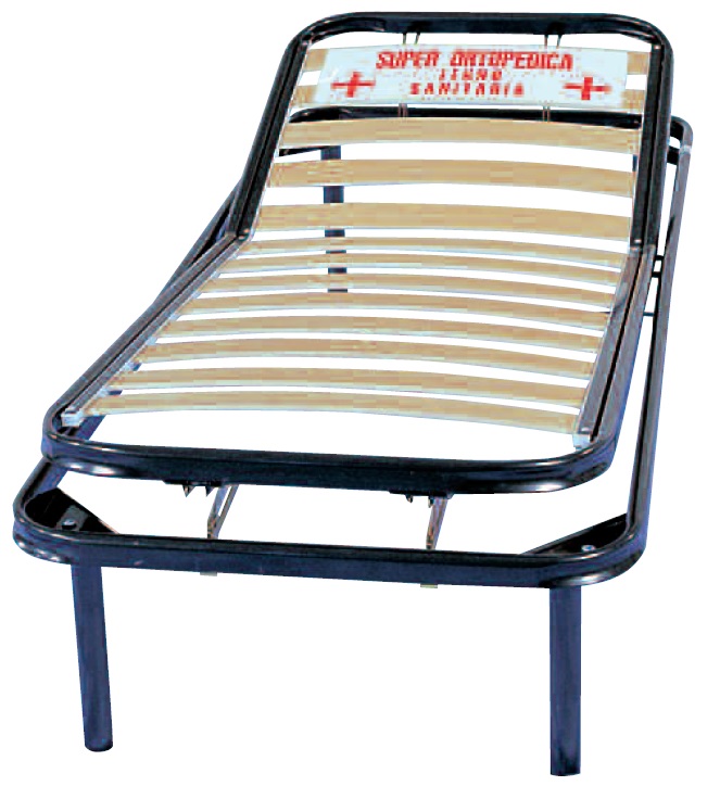 Rete mod. Pitagora regolabile manuale singola con alzatesta e alzapiedi 80x190