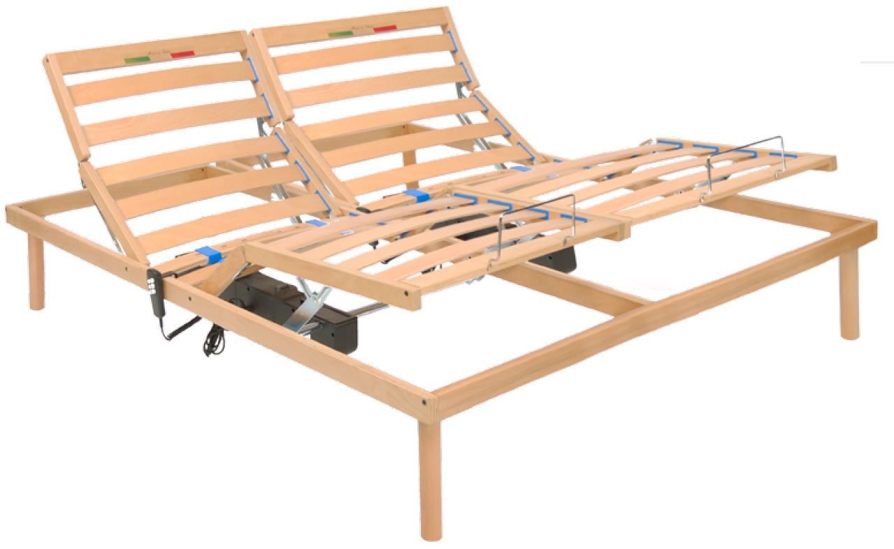 "Togo" electric wooden double bed base