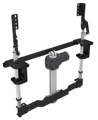 "Vertical Spin" electric headrest