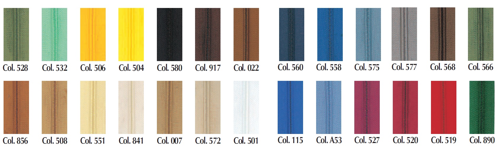 Cerniera spirale tipo 'Import' catena 5 - immagine 2