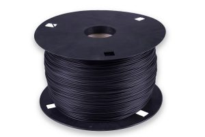 Tondino plastico flessibile pieno nero