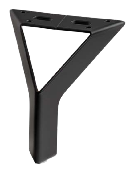 Piedino Ariel nero opaco