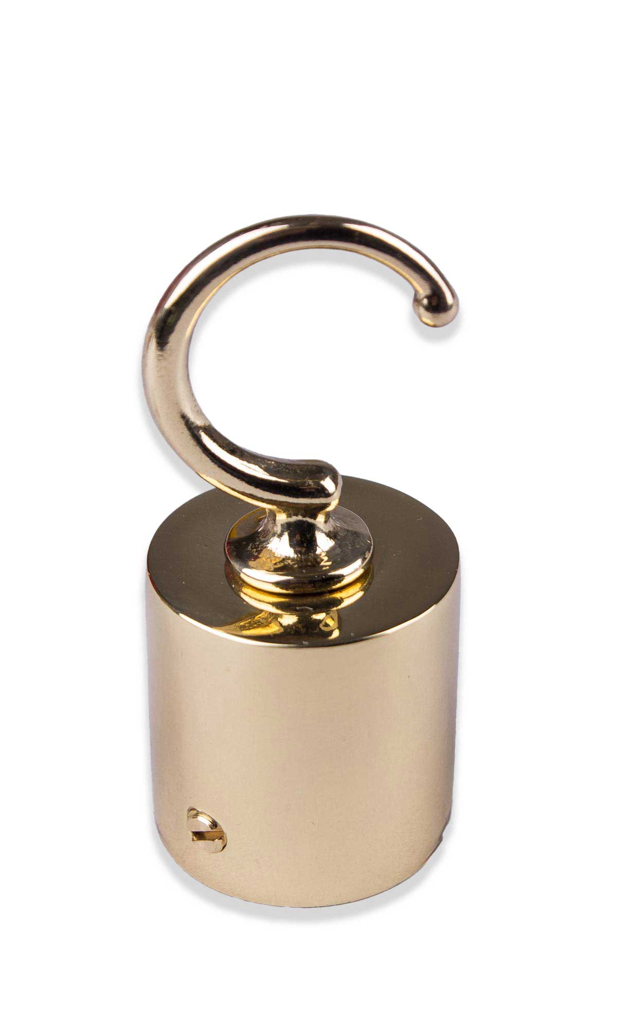 Brass cord terminal with hook