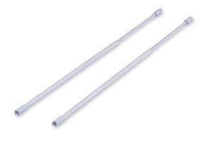 Bacchette bianche mm 8 con ventosa - lunghezza mm 30